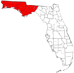 Map of Panhandle